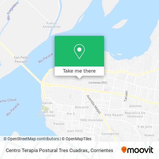 Centro Terapia Postural Tres Cuadras, map