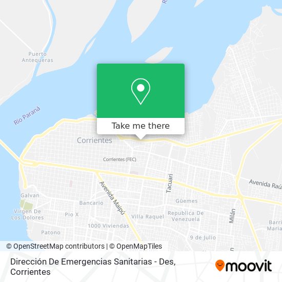 Dirección De Emergencias Sanitarias - Des map