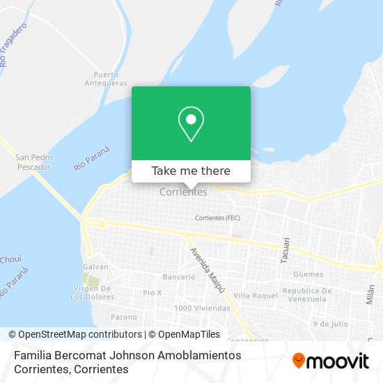 Mapa de Familia Bercomat Johnson Amoblamientos Corrientes