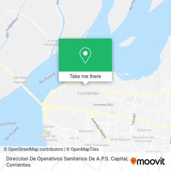 Direccion De Operativos Sanitarios De A.P.S. Capital map