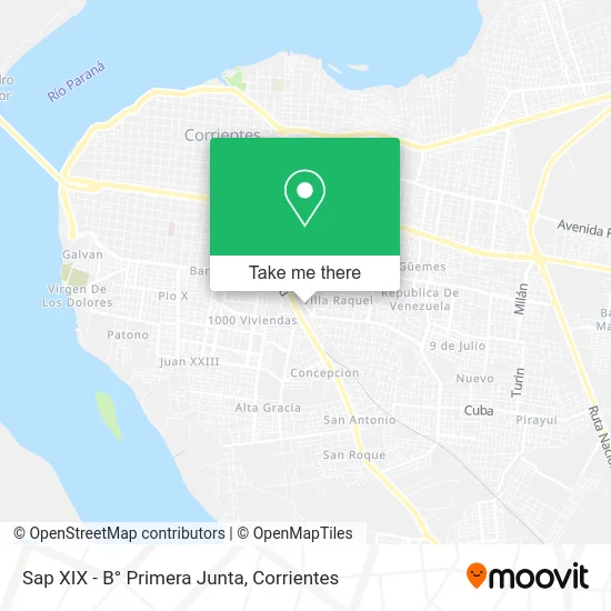 Sap XIX - B° Primera Junta map