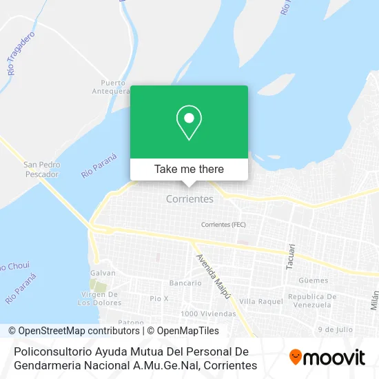 Policonsultorio Ayuda Mutua Del Personal De Gendarmeria Nacional A.Mu.Ge.Nal map