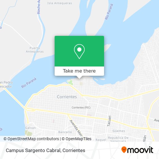 Campus Sargento Cabral map