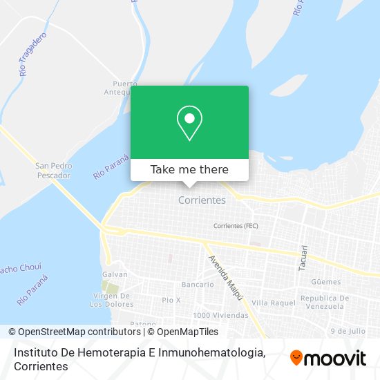 Mapa de Instituto De Hemoterapia E Inmunohematologia