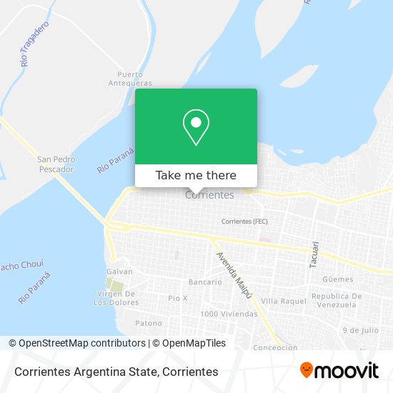 Corrientes Argentina State map