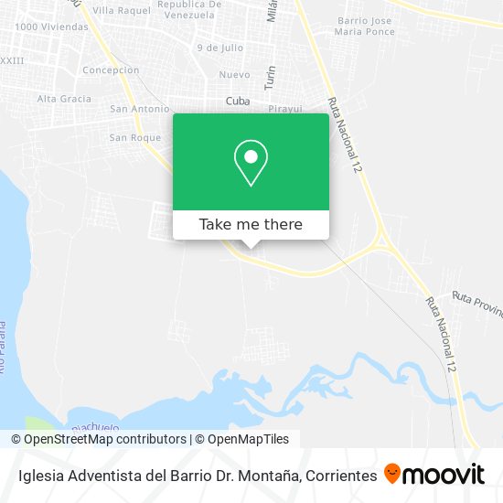 Iglesia Adventista del Barrio Dr. Montaña map