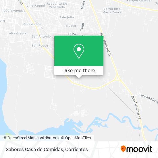 Sabores Casa de Comidas map