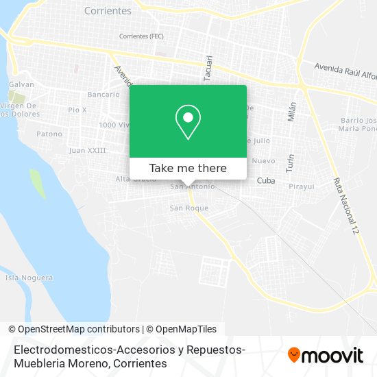 Electrodomesticos-Accesorios y Repuestos-Muebleria Moreno map