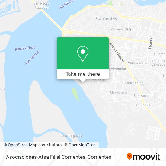 Mapa de Asociaciones-Atsa Filial Corrientes