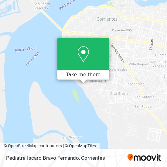 Pediatra-Iscaro Bravo Fernando map