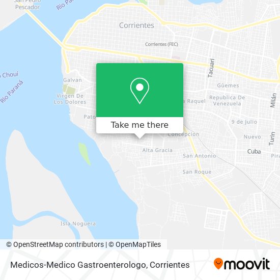 Medicos-Medico Gastroenterologo map
