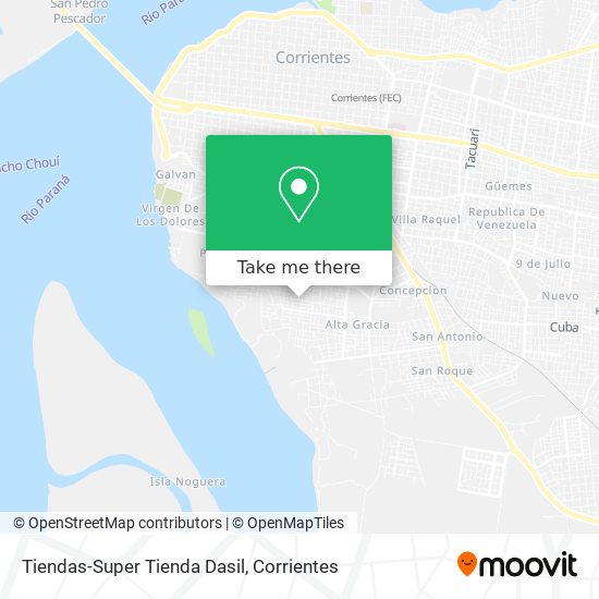 Tiendas-Super Tienda Dasil map