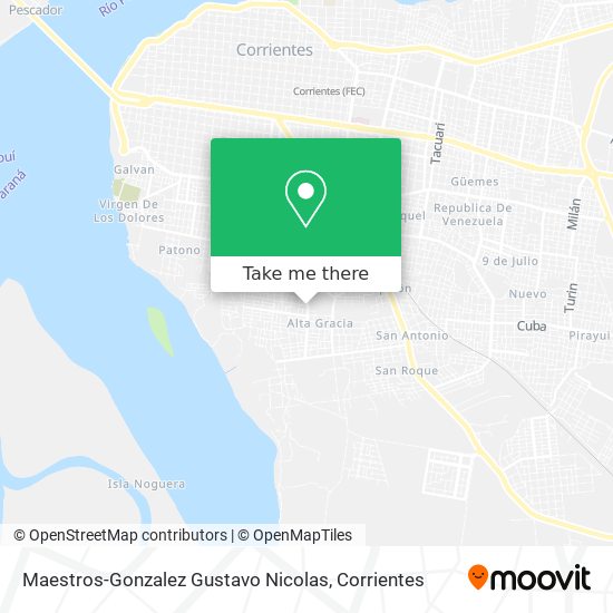 Maestros-Gonzalez Gustavo Nicolas map
