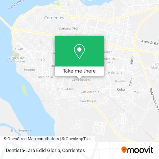 Dentista-Lara Edid Gloria map