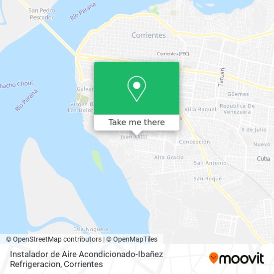 Instalador de Aire Acondicionado-Ibañez Refrigeracion map