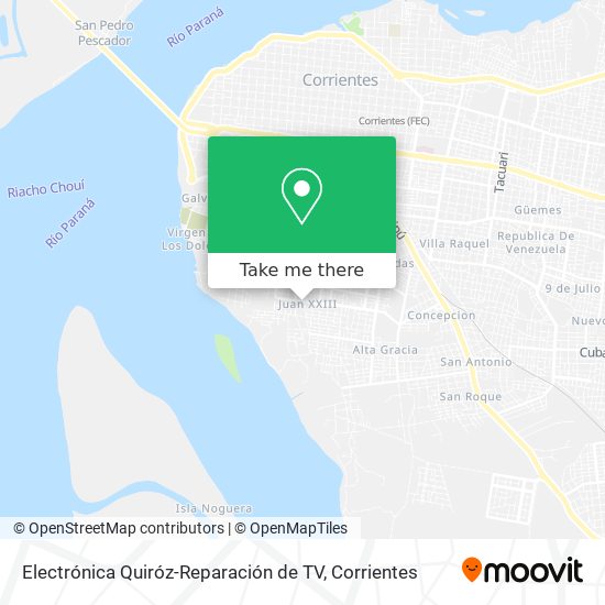 Mapa de Electrónica Quiróz-Reparación de TV