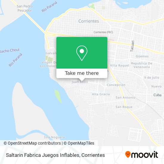 Mapa de Saltarin Fabrica Juegos Inflables