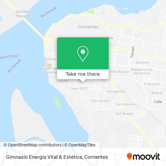 Mapa de Gimnasio Energía Vital & Estética