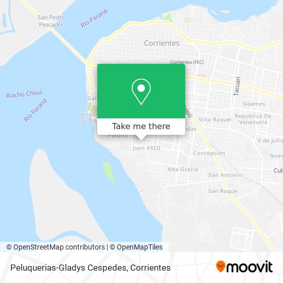 Peluquerias-Gladys Cespedes map