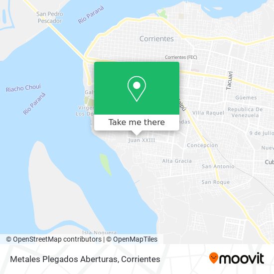 Mapa de Metales Plegados Aberturas