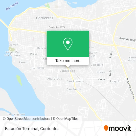 Estación Terminal map