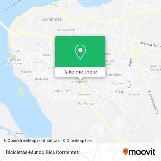 Bicicletas-Mundo Bici map