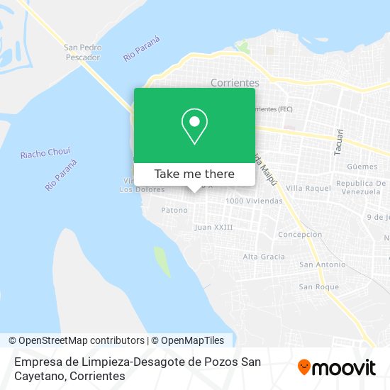 Mapa de Empresa de Limpieza-Desagote de Pozos San Cayetano