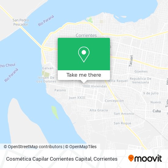 Cosmética Capilar Corrientes Capital map