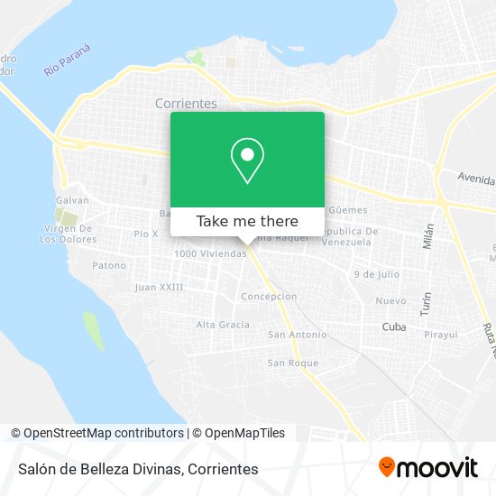 Salón de Belleza Divinas map