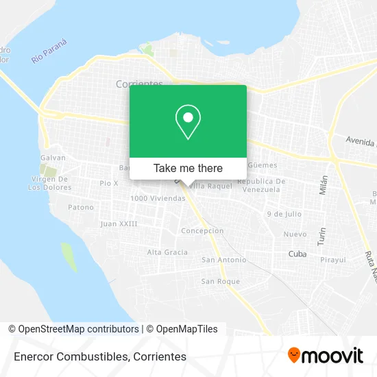 Enercor Combustibles map