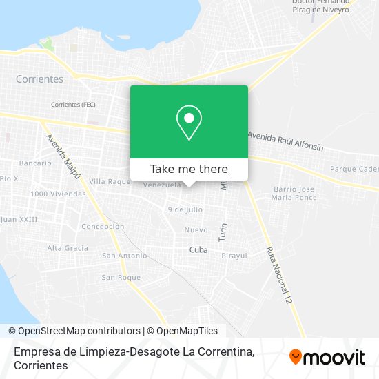 Empresa de Limpieza-Desagote La Correntina map