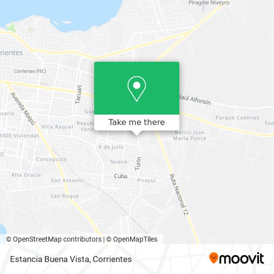 Mapa de Estancia Buena Vista