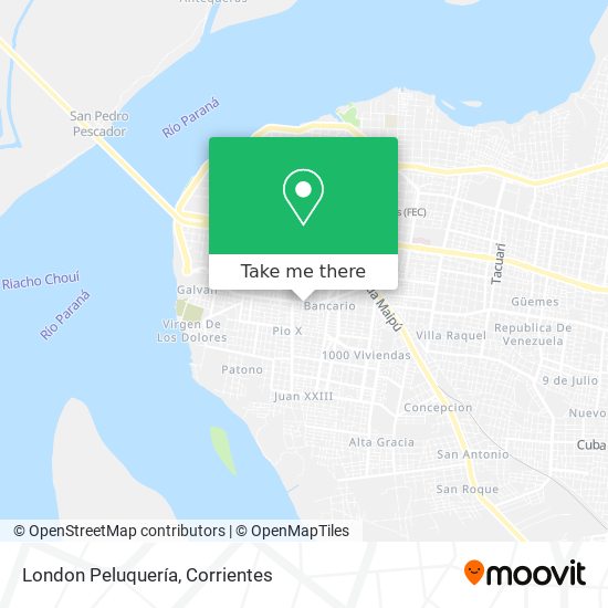 London Peluquería map
