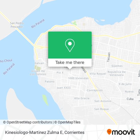 Kinesiologo-Martinez Zulma E map