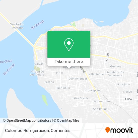 Colombo Refrigeracion map