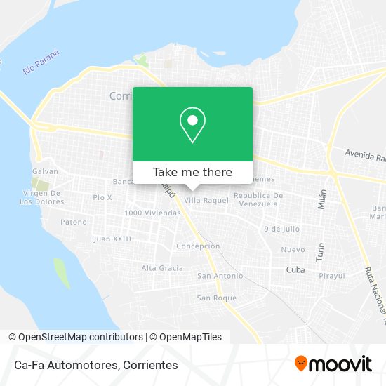 Mapa de Ca-Fa Automotores