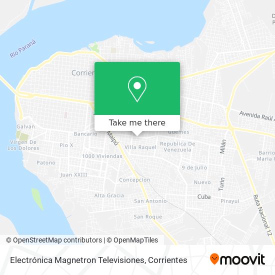 Mapa de Electrónica Magnetron Televisiones