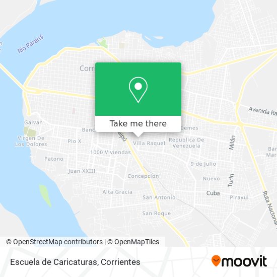 Escuela de Caricaturas map