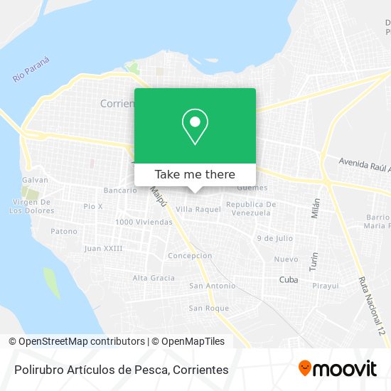 Polirubro Artículos de Pesca map