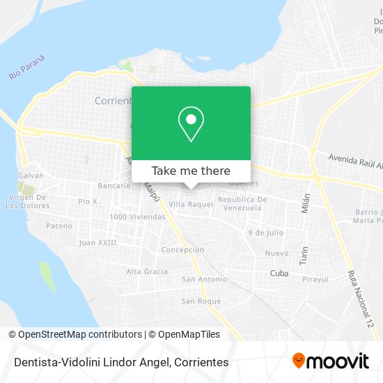 Mapa de Dentista-Vidolini Lindor Angel