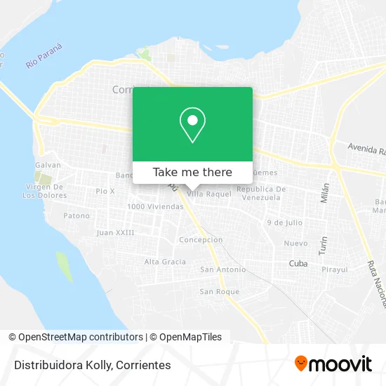 Distribuidora Kolly map