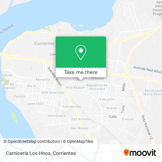 Carnicería Los Hnos map