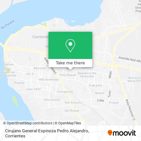 Mapa de Cirujano General-Espinoza Pedro Alejandro
