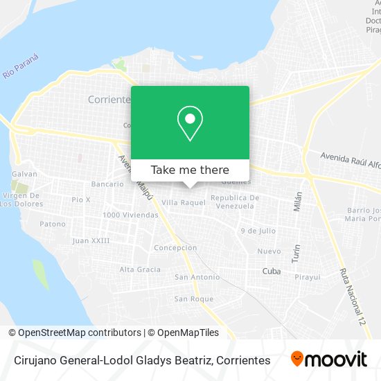 Mapa de Cirujano General-Lodol Gladys Beatriz