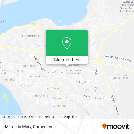 Mercería Mary map