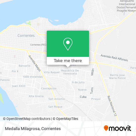 Mapa de Medalla Milagrosa