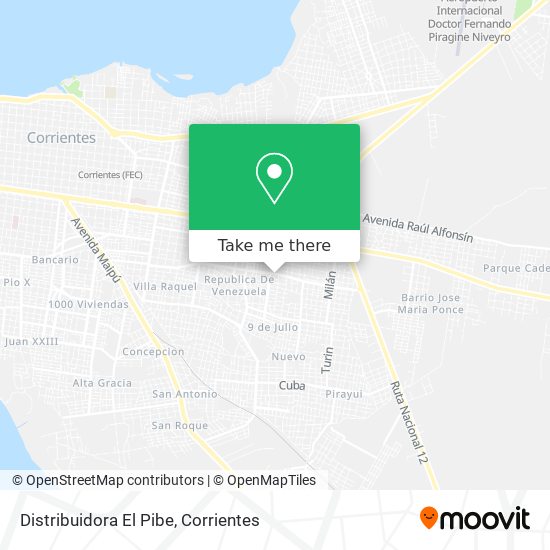 Distribuidora El Pibe map