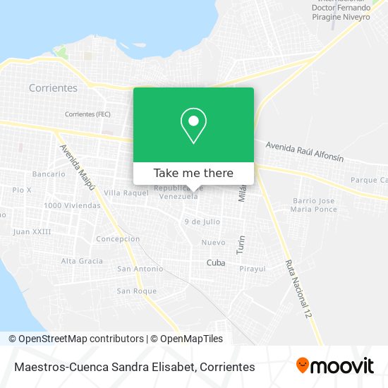 Mapa de Maestros-Cuenca Sandra Elisabet