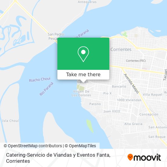 Catering-Servicio de Viandas y Eventos Fanta map