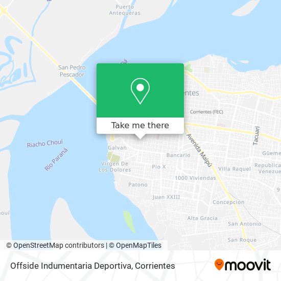 Mapa de Offside Indumentaria Deportiva